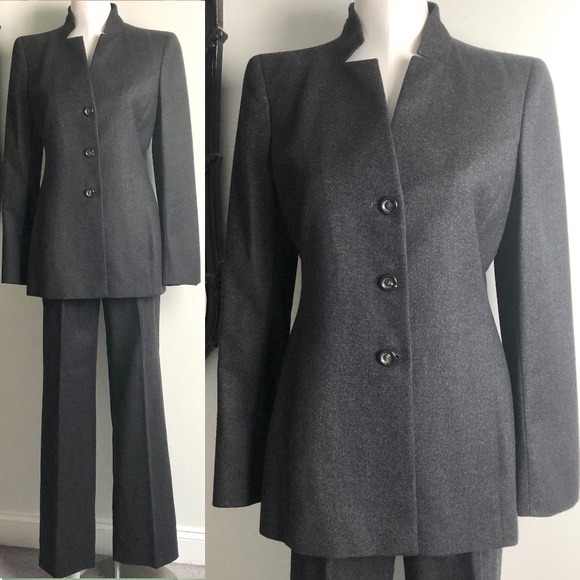 Akris 100% Cashmere Grey Suit, Vintage